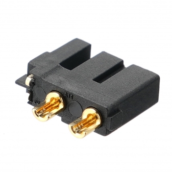 ELFCULB 10pcs Amass XT30U (2+2) Upgrade Female Connectors, Drone FPV Lipo Battery Connectors, Gold Plated for RC UAV Robots (Black)