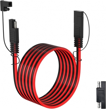 ELFCULB 12AWG 10FT SAE Extension Cable 3/6/10/20/35/50FT Quick Disconnect Wire Harness with SAE Connector for Automotive RV Battery Solar Panel