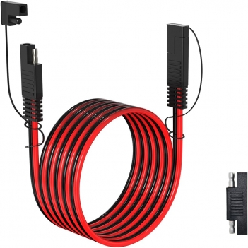 ELFCULB 10AWG 10FT SAE Extension Cable 3/6/10/20/35/50FT Quick Disconnect Wire Harness with SAE Connector for Automotive RV Battery Solar Panel