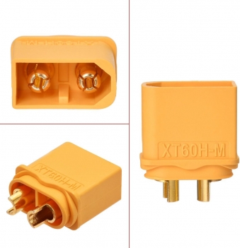 ELFCULB XT60 Connectors 12 Pairs XT60 Male Female Bullet Connectors Power Plugs with Sheath for RC Battery Solar Portable Power Power Station