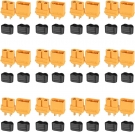 ELFCULB XT60 Connectors 12 Pairs XT60 Male Female Bullet Connectors Power Plugs with Sheath for RC Battery Solar Portable Power Power Station