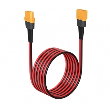 ELFCULB 12AWG 10FT XT60 Extension Cable  XT60 Female to Male Connector for RC Battery Portable Power Station Solar Panel(10FT)