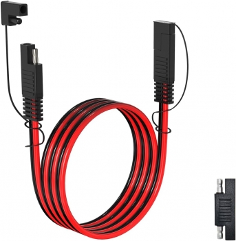 ELFCULB 12AWG 6FT SAE Extension Cable Quick Disconnect Wire Harness with SAE Connector for Automotive RV Battery Solar Panel
