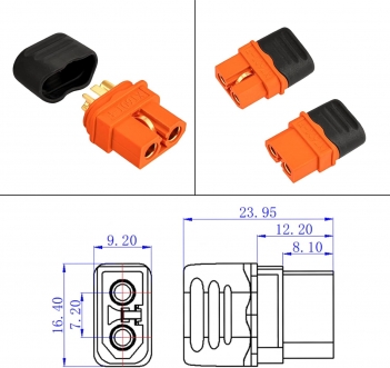 ELFCULB 12AWG 35FT Solar to XT60i Cable  Solar Connector to XT60i Adapter Cable for Portable Power Station