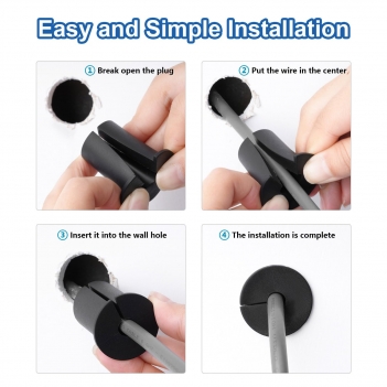 ELFCULB Starlink Cable Routing Kit,Starlink Wall Grommet for 1" Wall Hole,Starlink Cable Feed Through Bushings,Wall Bushing for Starlink Ethernet Cable,Starlink Accessories