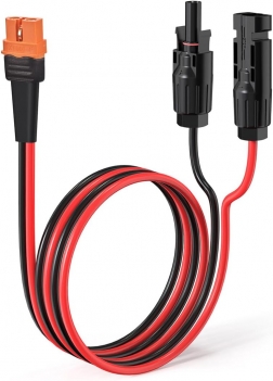 ELFCULB 10AWG 6FT Solar to XT60i Cable 2 6 10 25 35 50 75 100FT Solar Connector to XT60i Adapter Cable for Portable Power Station (6FT)
