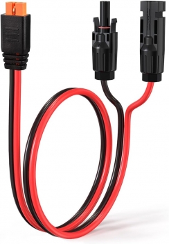 ELFCULB 10AWG Solar to XT60i Charging Cable Solar Panel Extention Cable for Portable Power Station River 600 Solar Generator Battery Pack(2FT)