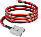 ELFCULB 10AWG 6FT Anderson Connector 50 Amp Cable,Anderson SB50 Plug Quick Connector Cable for Solar and Wind Energy Systems Battery Connections Forklifts
