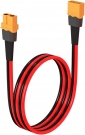 ELFCULB 12AWG 2FT XT60 Extension Cable 2 6 10 20 35 50 75 100FT XT60 Female to Male Connector for RC Battery Portable Power Station Solar Panel(2FT)