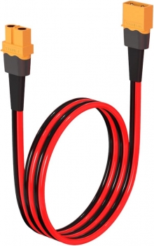ELFCULB 12AWG 2FT XT60 Extension Cable 2 6 10 20 35 50 75 100FT XT60 Female to Male Connector for RC Battery Portable Power Station Solar Panel(2FT)