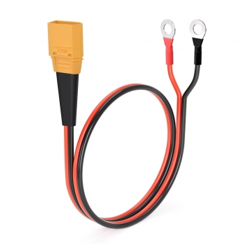 ELFCULB XT90 to O Ring Terminal Cable, 10AWG XT90 Male Connector to O Ring for RC Lipo Battery FPV Racing Drone Portable Power Station(2FT)