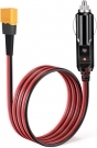 ELFCULB XT60 Male to Car Cigarette Lighter 14AWG 12V Cigarette Lighter Male Plug Connector Cable for Portable Solar Generator Power Station(5FT)