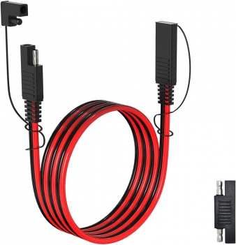 ELFCULB 14AWG 6FT SAE Extension Cable 3/6/10/20/35/50FT Quick Disconnect Wire Harness with SAE Connector for Automotive RV Battery Solar Panel