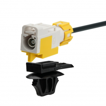 Waterproof Fakra B White Female to SMA Bulkhead Female 25CM LMR100 Cable