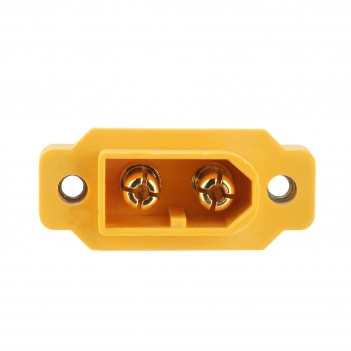ELFCULB 10pcs Amass XT60E Male Connectors, Gold Plated for Drones FPV RC Battery/Planes/UAVs, Drone Lipo Plug Adapter (Yellow)