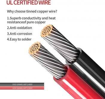 ELFCULB 2FT 10AWG SAE to Alligator Clips Cable, Weatherproof, for Solar Cells, Small Automotive Appliances, Battery Car Power Conversion Equipment