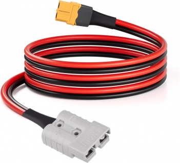 ELFCULB 10AWG 6FT Anderson SB50 Battery Quick Connect/Disconnect to XT60 Female Cable SB50-XT60 Connector Cable for RC Battery Solar Panel and Solar Portable Power Station