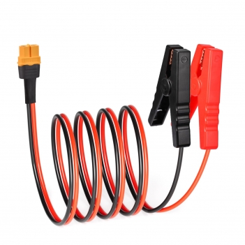 ELFCULB XT60 to Alligator Clips,12AWG XT60 Female Connector Quick Disconnect Cable Compatible for RC Battery Portable Power Station Solar Panel(5FT)