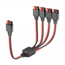 ELFCULB Anderson Splitter Cable,12AWG 1 to 4 Solar Charging Splitter Cable for Solar Generator Power Station(1FT)