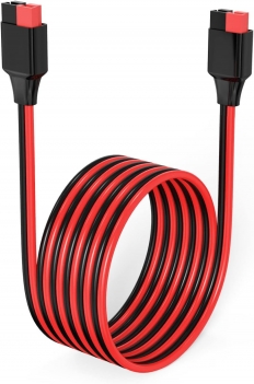 ELFCULB 10AWG 10FT Anderson Extension Cable 2 6 10 20 35 50FT Solar Extension Cable Anderson Connector for Portable Power Station Solar Generator Solar Panel (10FT)