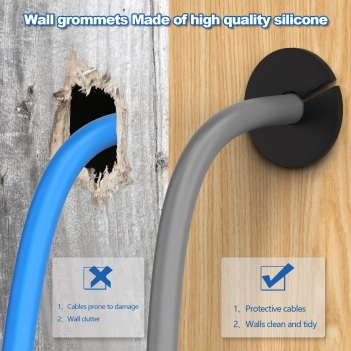 ELFCULB Starlink Cable Routing Kit,Starlink Wall Grommet for 1" Wall Hole,Starlink Cable Feed Through Bushings,Wall Bushing for Starlink Ethernet Cable,Starlink Accessories
