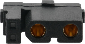 ELFCULB 10pcs Amass XT30(2+2) Female Connectors, Drone FPV Lipo Battery Connectors, Gold Plated for RC UAV Robots (Black)