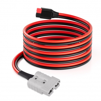 ELFCULB 10AWG 10FT Battery Quick Connect/Disconnect to Anderson Extension Cable, Anderson SB50-PP45 Amp Connector Cable for Solar Portable Gennerator Battery Power Transfer