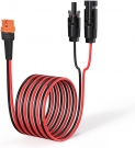 ELFCULB 10AWG 25FT Solar to XT60i Cable 2 10 25 35 50 75 100FT Solar Connector to XT60i Adapter Cable for Portable Power Station (25FT)