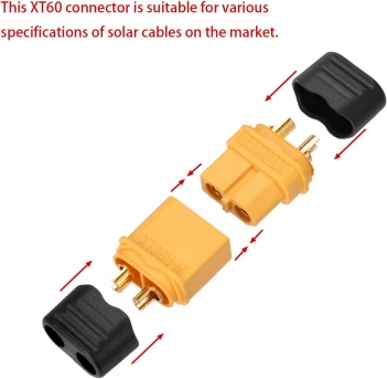 ELFCULB XT60 Connector,XT60H Plug Female with Sheath Housing for RC Battery Amass Connector Device Replace (6Pcs)