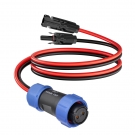 ELFCULB Aviation Plug to Solar Panel Cable, 12AWG 2FT Solar to Aviation Connector 12V/30A Compatible with Portable Power Station AC200MAX / AC200P New 2-Pin