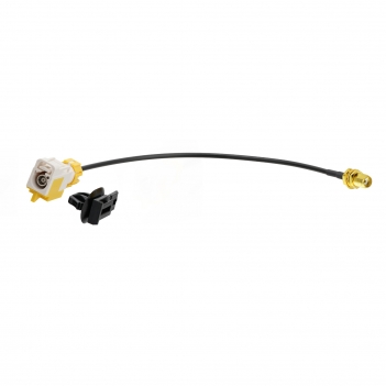 Waterproof Fakra B White Female to SMA Bulkhead Female 25CM LMR100 Cable