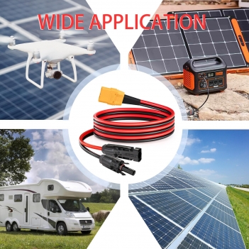 ELFCULB XT90 Solar Cable,10AWG 6FT XT90 Female to Solar Panel Connector Cable for Solar Panel Portable Power Station
