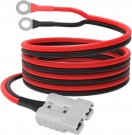 ELFCULB Anderson 50amp to O Ring Terminal, 10AWG Anderson SB50 Battery Quick Connect/Disconnect Cable for Forklift RV Boat Lithium Batteries(5FT)
