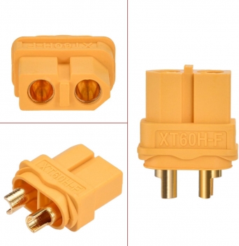 ELFCULB XT60 Connector,XT60H Plug Female with Sheath Housing for RC Battery Amass Connector Device Replace (6Pcs)