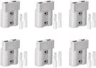 ELFCULB Battery Quick Disconnect Connector 50A Anderson SB50 -Waterproof Plug with Silver Contacts for Solar System/Winch/Truck/Forklift (6Pcs)