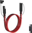ELFCULB 14AWG 3FT SAE Extension Cable 3/6/10/20/35/50FT Quick Disconnect Wire Harness with SAE Connector for Automotive RV Battery Solar Panel