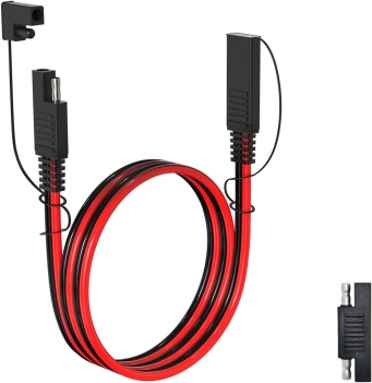 ELFCULB 14AWG 3FT SAE Extension Cable 3/6/10/20/35/50FT Quick Disconnect Wire Harness with SAE Connector for Automotive RV Battery Solar Panel