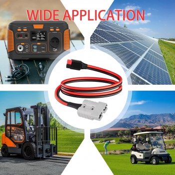 Cable, Anderson SB50-PP45 Amp Connector Cable for Solar Portable Gennerator Battery Power Transfer