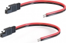 ELFCULB SAE Connector Cable,14AWG 1FT 2 Pin SAE Quick Connector Disconnect Plug for Solar Panel Car Motorcycle(2 Pack)