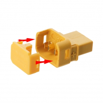 ELFCULB 10 Pairs Amass XT30ULW-A Connectors, XT30 Upgrade Female Connectors for Mini-UAV Robot Lipo Battery(Yellow)
