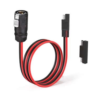 ELFCULB 2 Pin Power Industrial Circular Connector 10AWG Furion Solar Plug to SAE Connector with SAE Reverse Adapter for RV Solar Ports Solar Panel Suitcase(2FT)