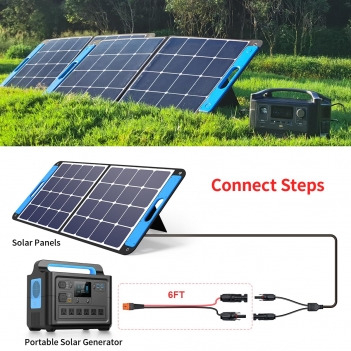 ELFCULB 12AWG 6FT Solar to XT60i Cable 2 6 10 25 35 50 75 100FT Solar Connector to XT60i Adapter Cable for Portable Power Station (6FT)