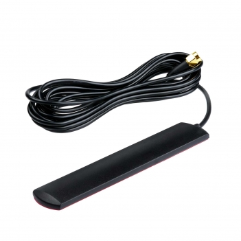 Dual Band WiFi Antenna 2.4/5.8GHz RP-SMA Male 3m RG174 Adhesive mount;2400-2500/5150-5850MHz Flat Patch Antenna for WiFi Router, Mobile Hotspot,IP Security Camera, Backup Camera