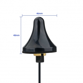 G LTE Antenna 700-2700MHz SMA Male 4dBi with Bracket;Ø46mm Cone Mount Antenna, 1m RG174 Cable, L-Bracket & 4x M3 Screws, for 4G Router Modem Vehicle Gateway IoT Trail Camera