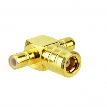 SMB Female to SMB Male T Adapter 3 Way RF Coax Splitter Triple-Tee SMB Jack to SMB Plug RF Coaxial Adapter, 3-Port Splitter Combiner