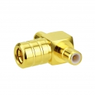 SMB Female to SMB Male T Adapter 3 Way RF Coax Splitter Triple-Tee SMB Jack to SMB Plug RF Coaxial Adapter, 3-Port Splitter Combiner