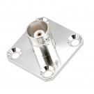 BNC Jack Female Connector Straight 4 Hole Flange Solder